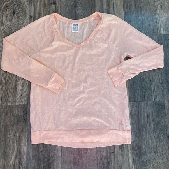 WOMENS VICTORIA SECRET PINK OVERSIZED SHIRT SIZE XS - Picture 1 of 2